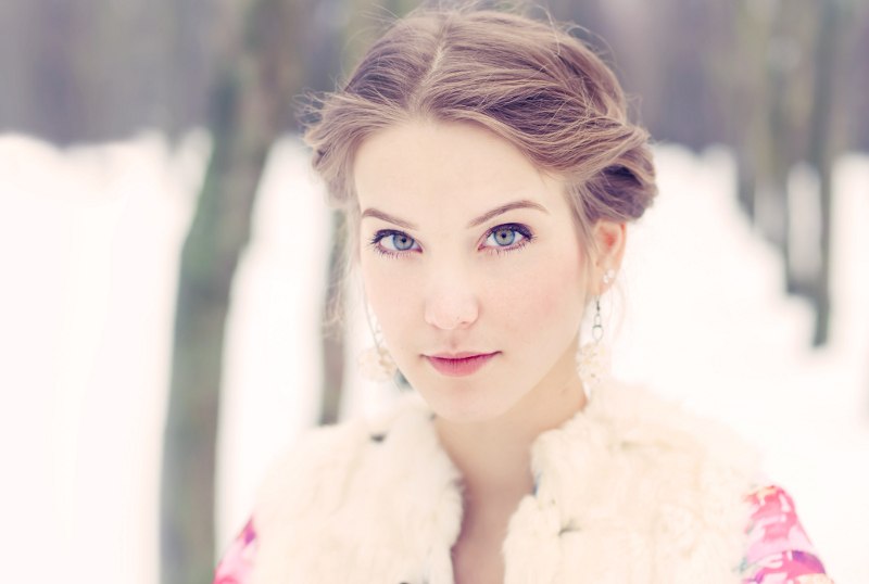žena zima