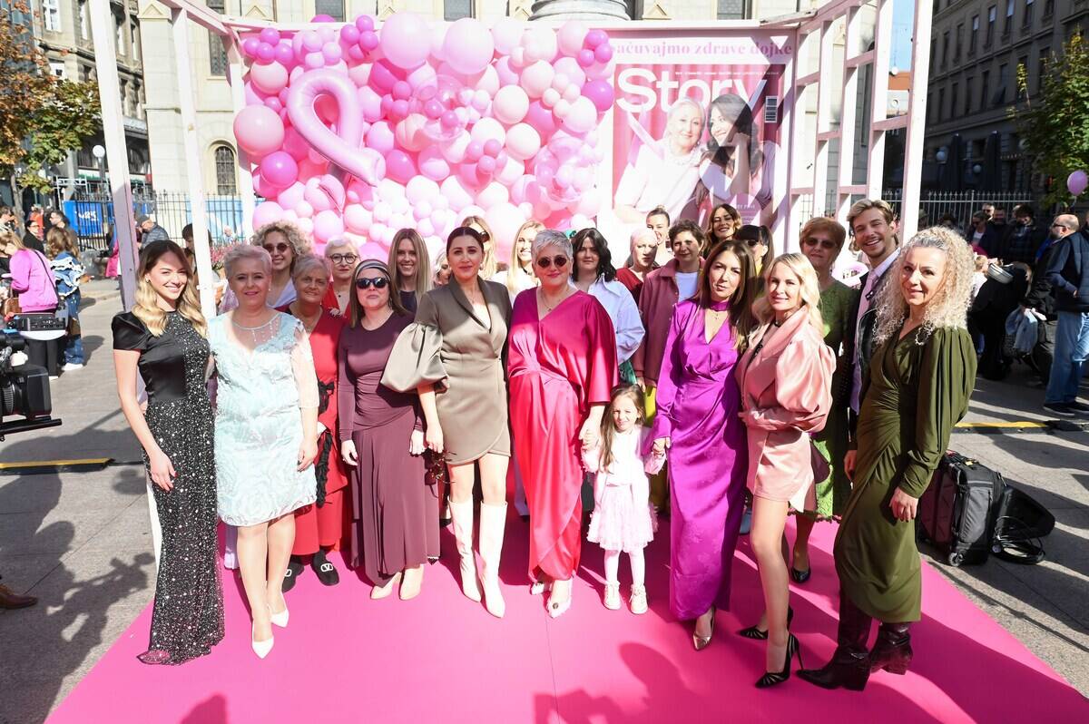 Story Pink Fest: Hrabre dame u haljinama domaćih dizajnera prošetale pink modnom pistom u pratnji poznatih osoba