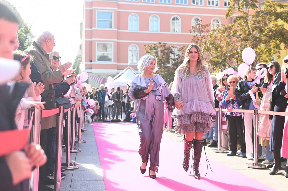 Story Pink Fest: Hrabre dame u haljinama domaćih dizajnera prošetale pink modnom pistom u pratnji poznatih osoba