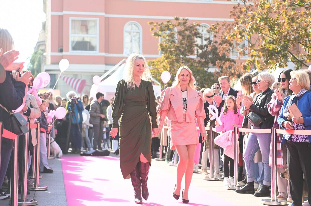 Story Pink Fest: Hrabre dame u haljinama domaćih dizajnera prošetale pink modnom pistom u pratnji poznatih osoba