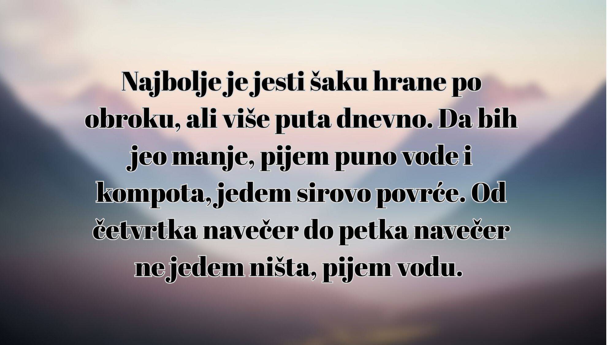 Savjeti za sreću i dugovječnost