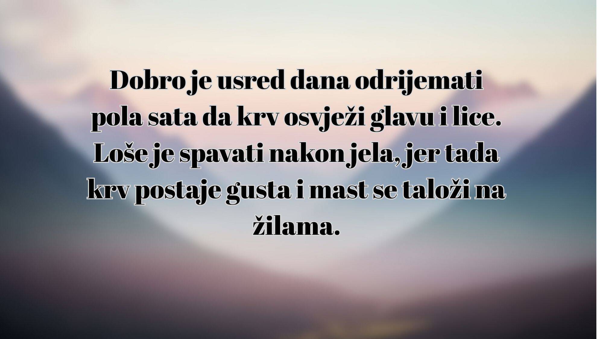 Savjeti za sreću i dugovječnost