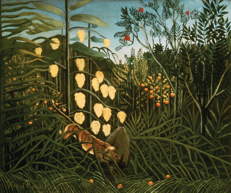 ilustracija, tigar, džungla