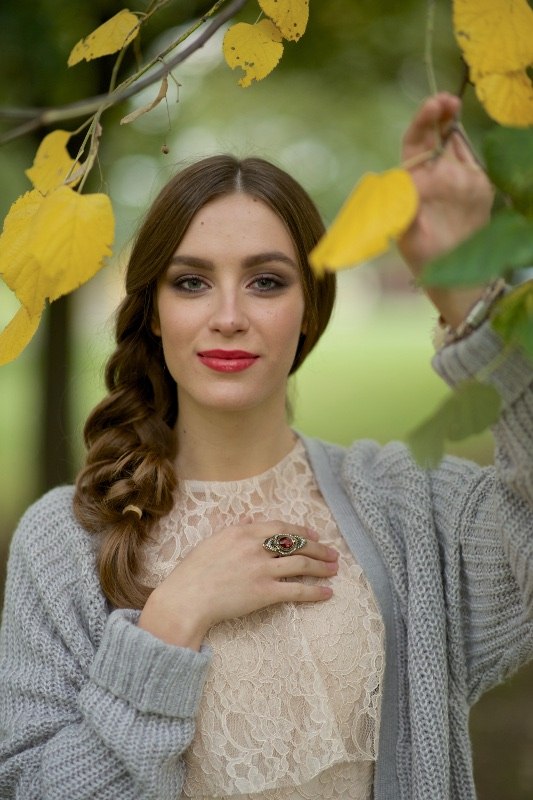 žena jesen