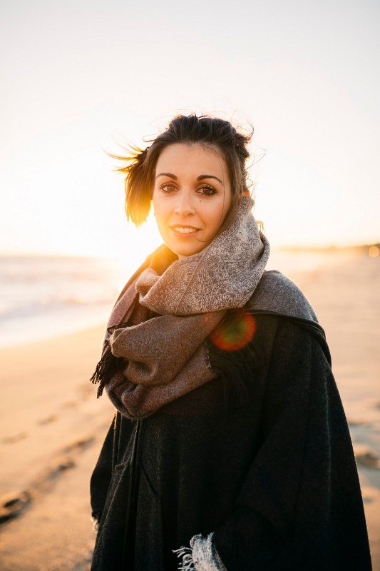 žena plaža