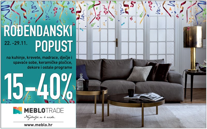 Meblo rođendanski popust