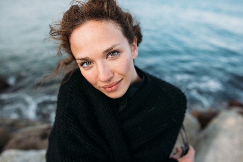 žena zima