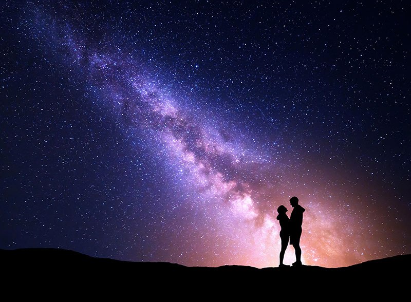 nebo zvijezde par ljubav
