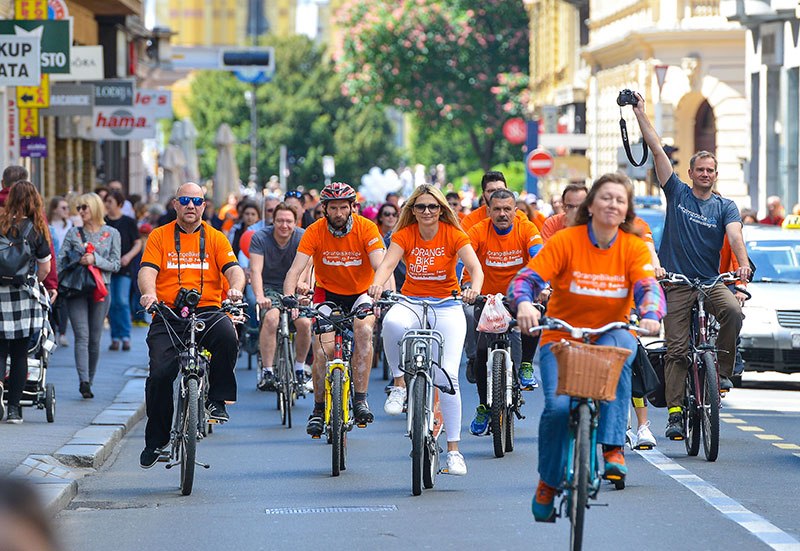 orange bike