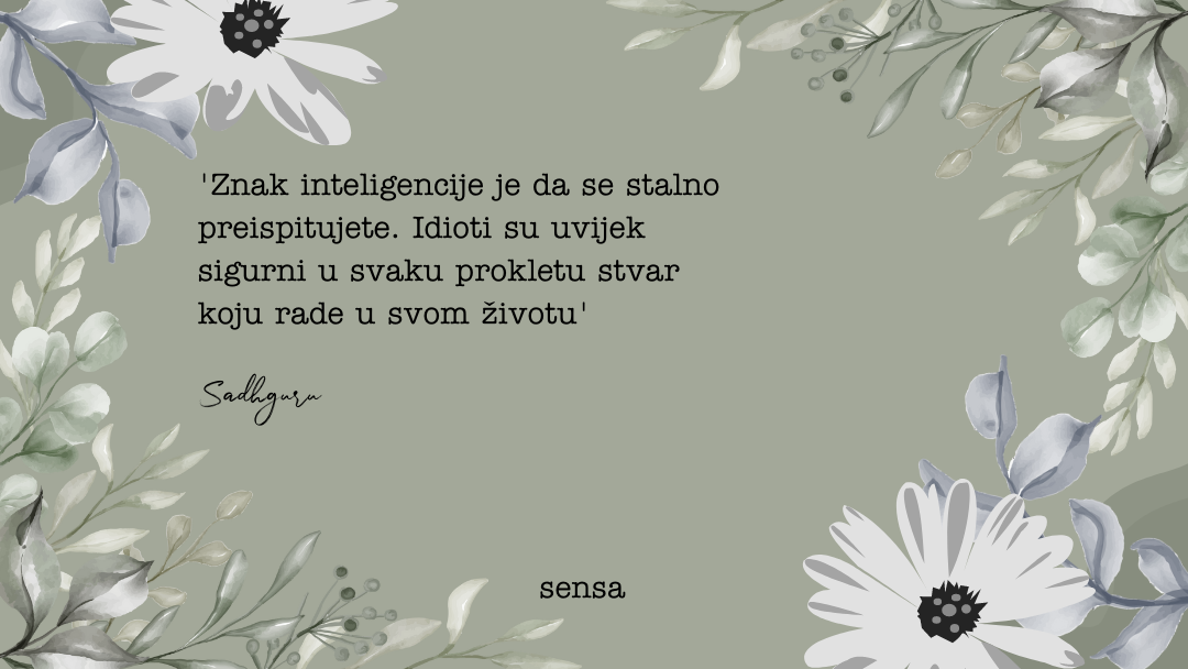 Sadhguru najljepši citati