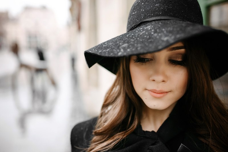 žena zima