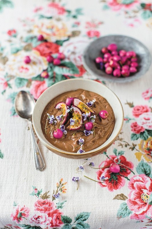 Smoothie zdjelica od čokolade i malina