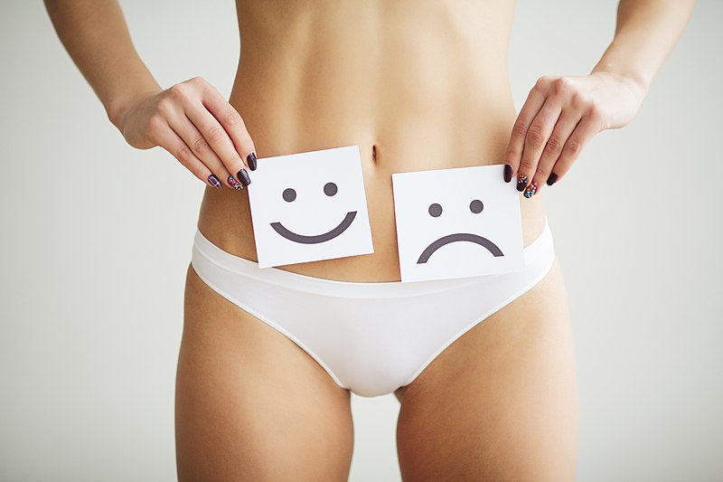 žena, trbuh, bolovi, vlakna