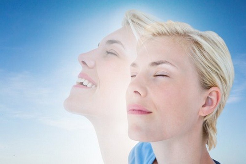 lice, zatvorene oči