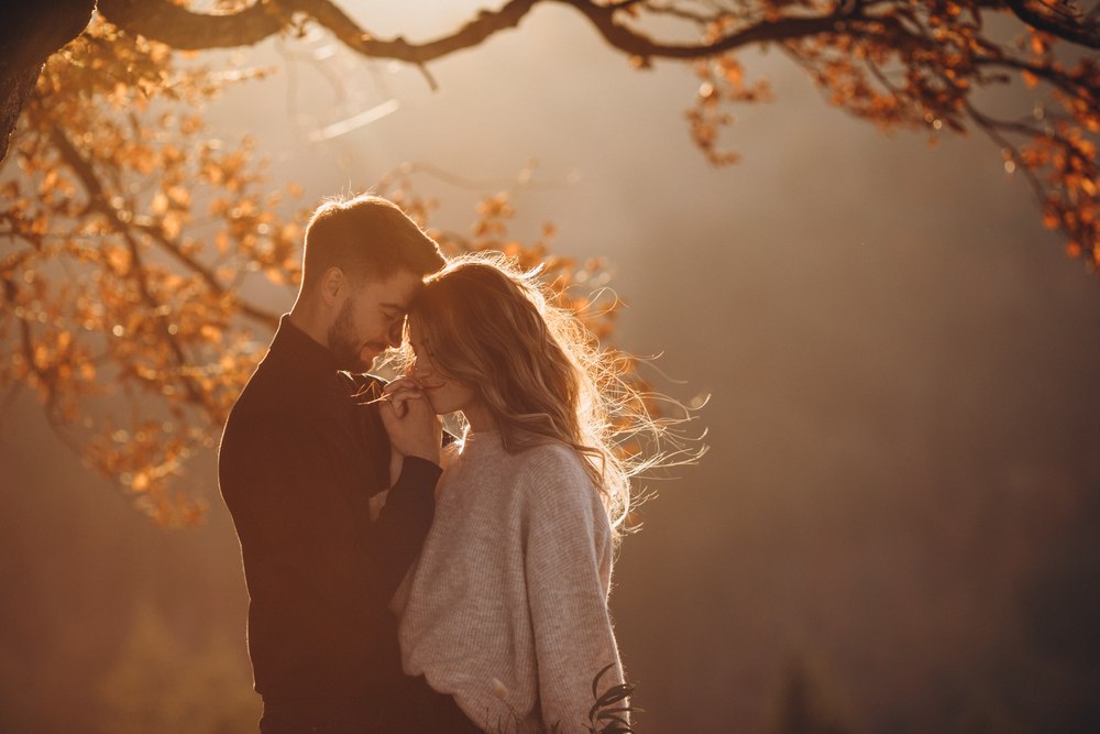 ljubav, par, jesen