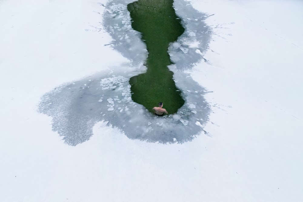 led, kupanje, hladnoća