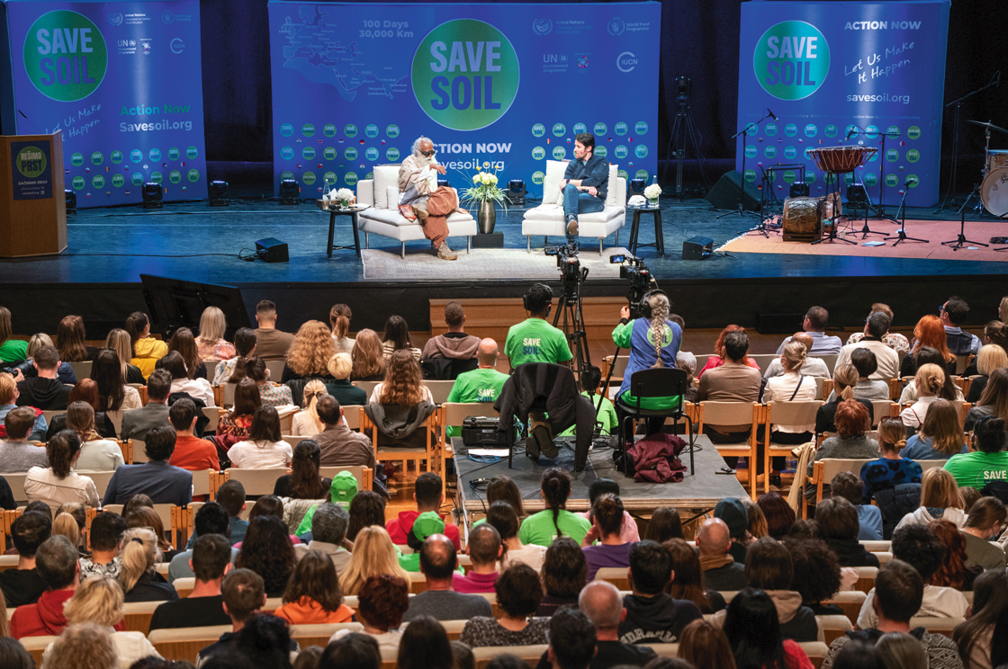 Sadhguru i Goran Višnjić u Ljubljani