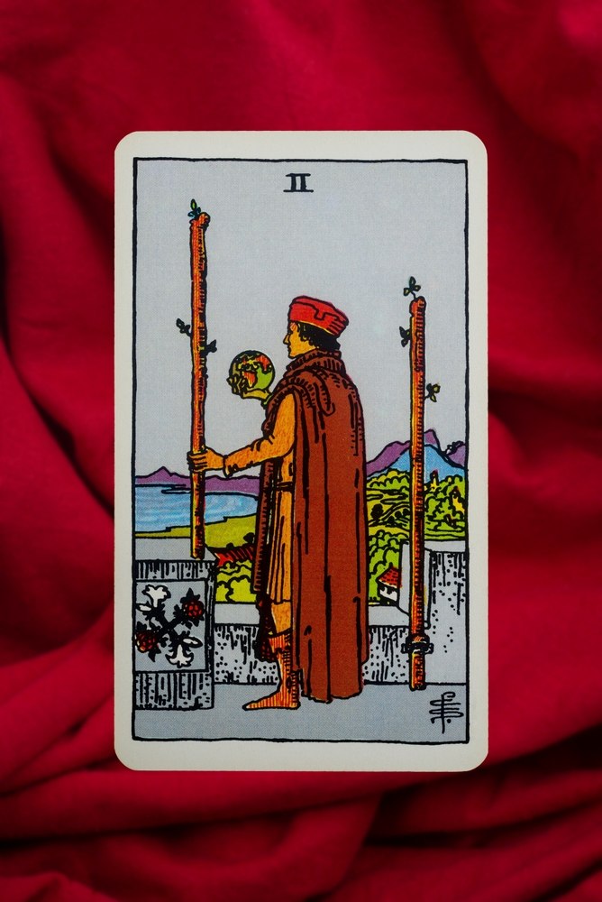Dvojka štapova, tarot
