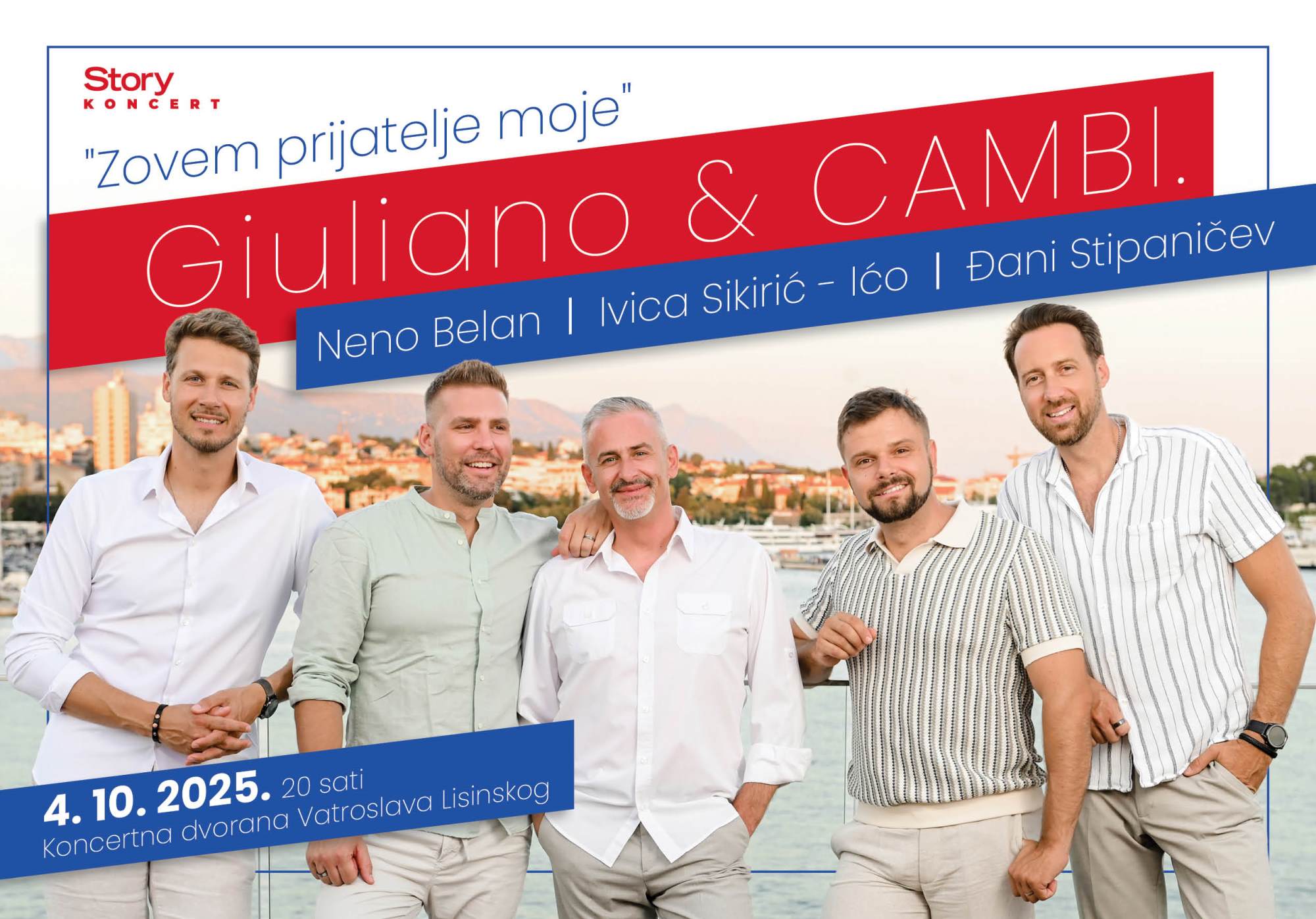 CAMBI. i Giuliano imaju koncert Zovem prijatelje 4 listopada u Lisinskom