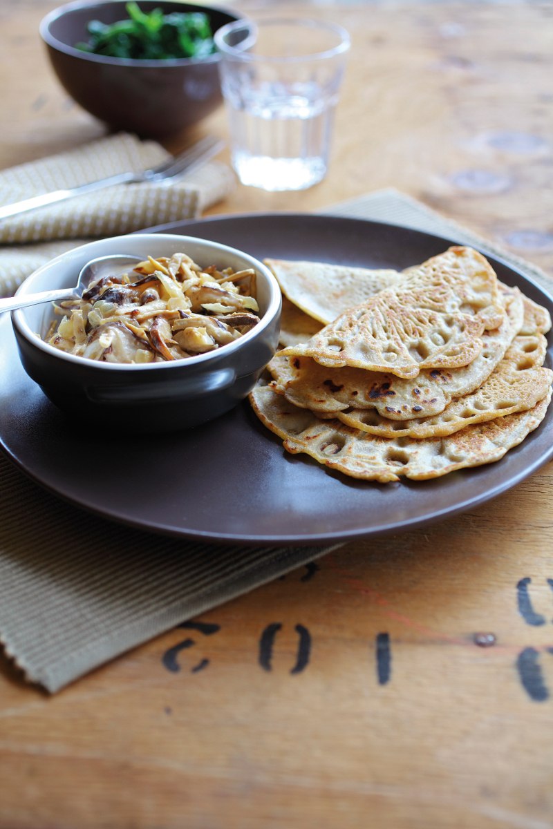 Palačinke od heljde s nadjevom od gljiva