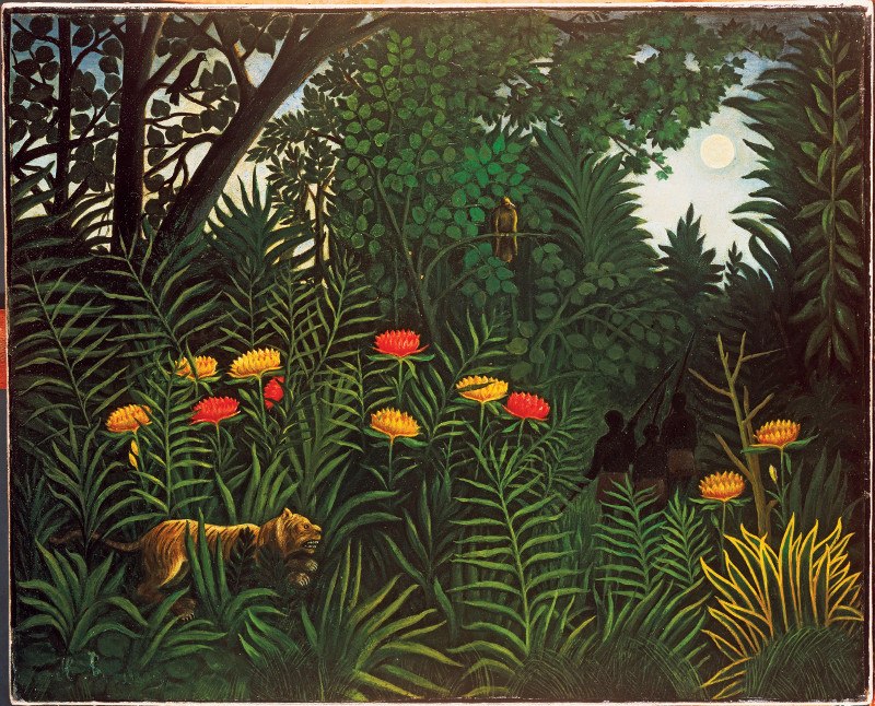 ilustracija, tigar, džungla