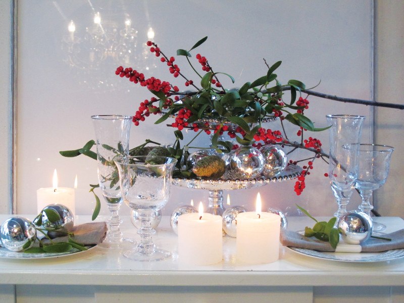 lela design, božoćne dekoracije stola