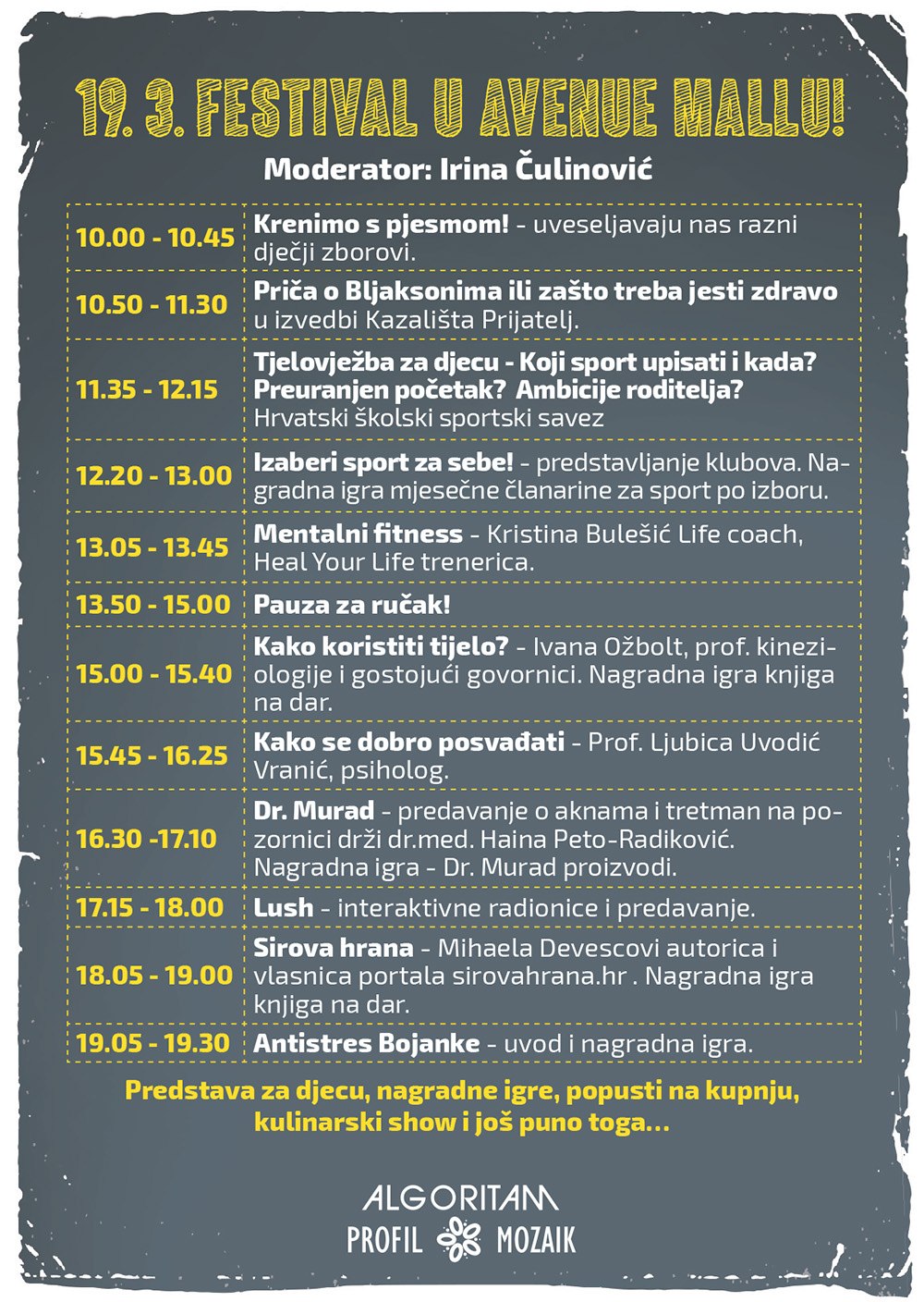 mozaik profil algoritam, krenimo u zdrav život