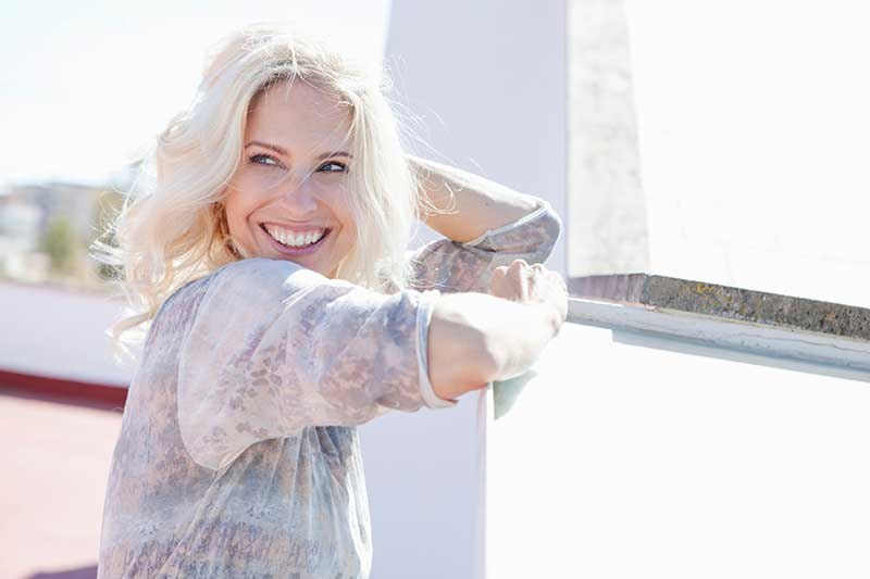 žena sreća proljeće