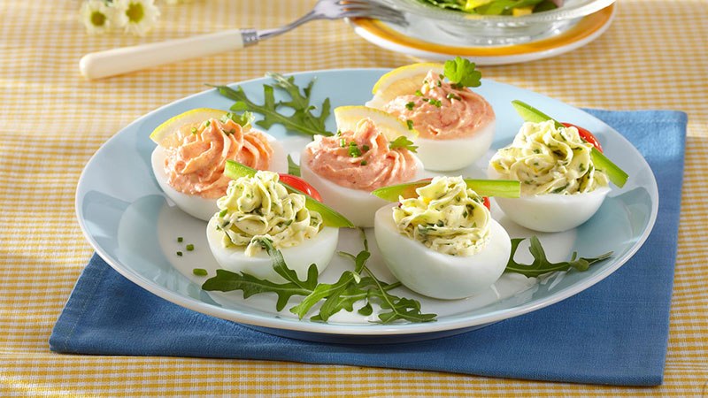 Punjena jaja s tri nadjeva