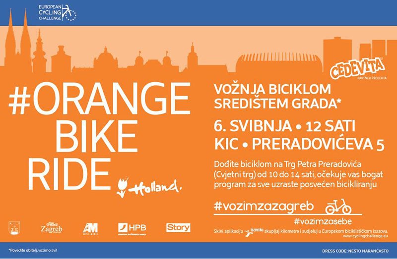 Orange bike ride