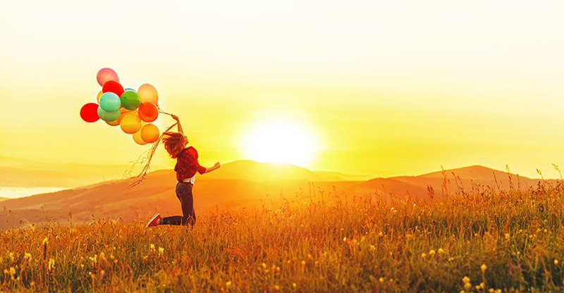 žena sreća priroda