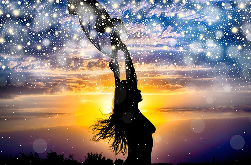 žena stvaranja zvijezde sloboda