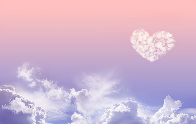nebo oblaci srce