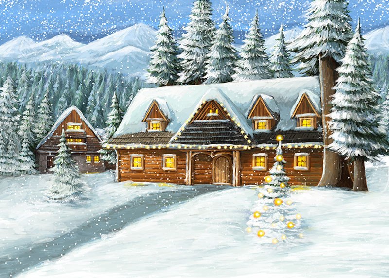 božićni ugođaj zima snijeg