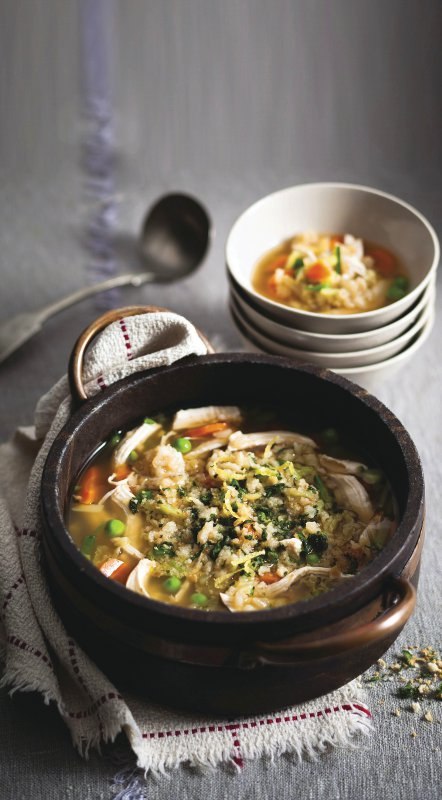 Pileća juha s ječmom