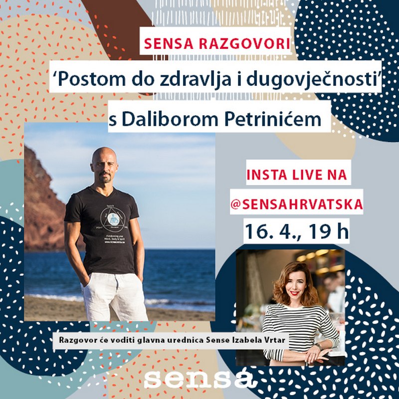 Sensa razgovori: Postom do zdravlja i dugovječnosti s Daliborom Petrinićem