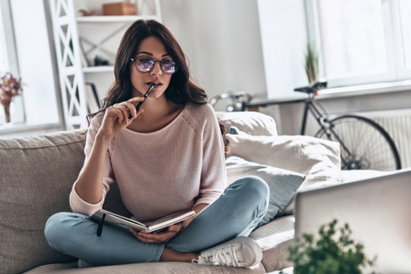 žena, posao, računalo