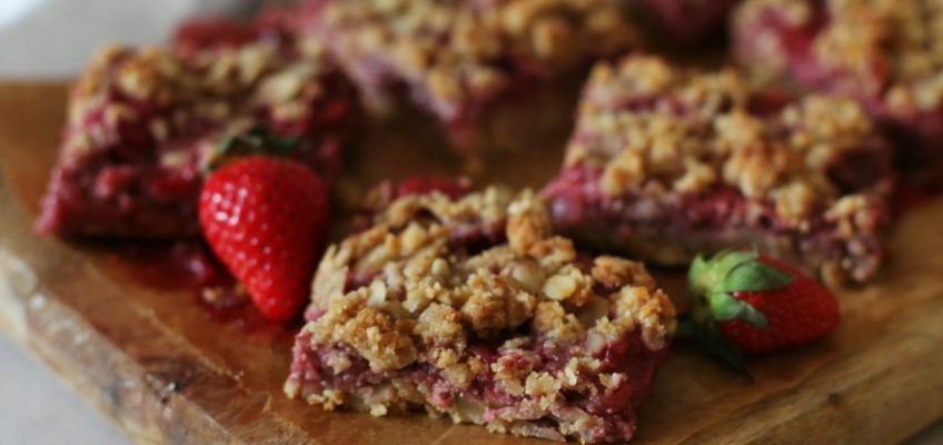 Mrvičasti crumble, jagode