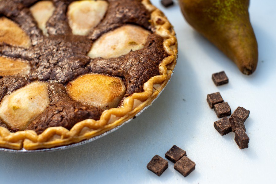 Recept za čokoladnu pitu s kruškama bez glutena