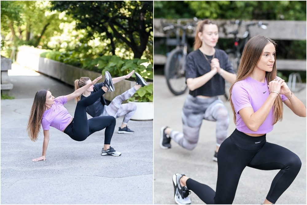 vježbanje s Teom Kravararšćan