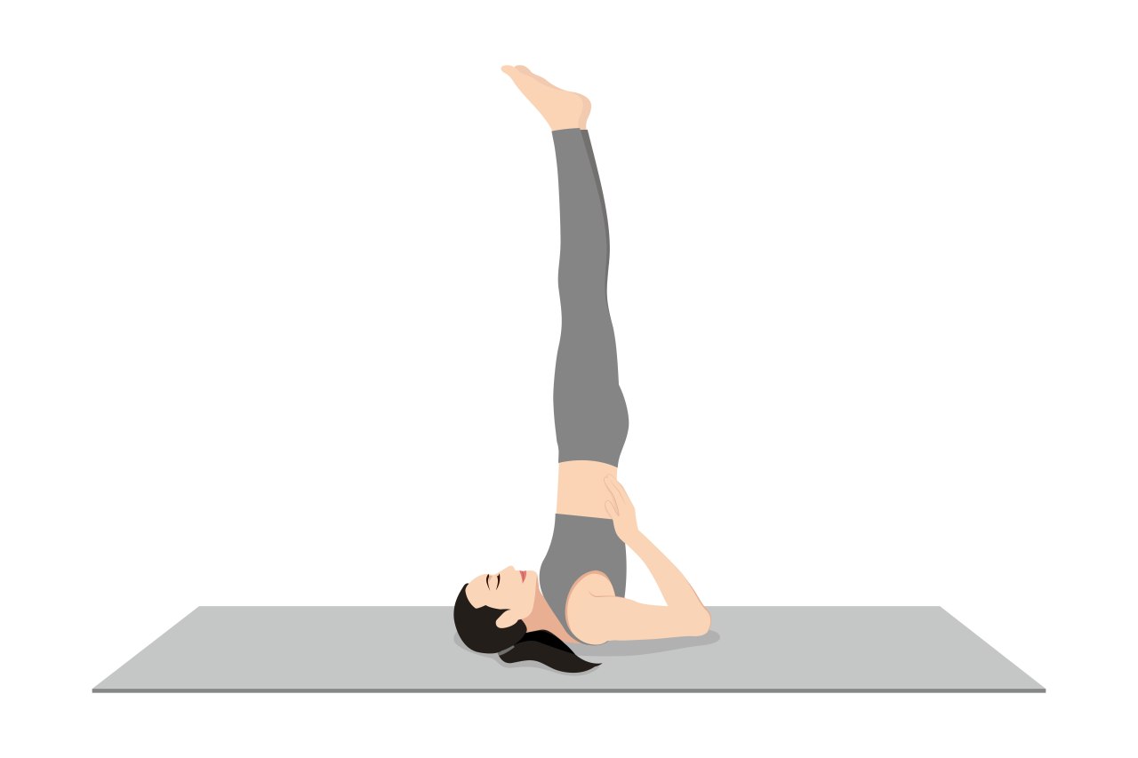 stoj na ramenima, joga