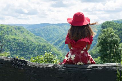 žena planina