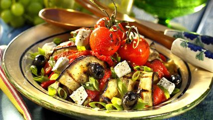 hrana salata patlidžan rajčica