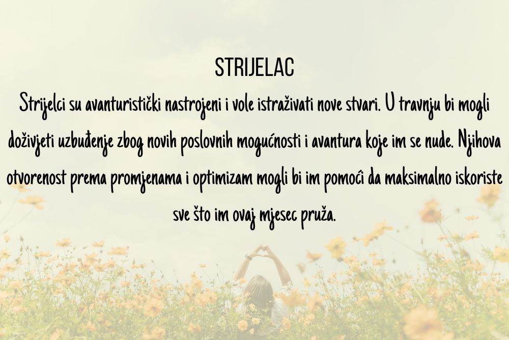 3 znaka kojima će travanj biti najbolji mjesec