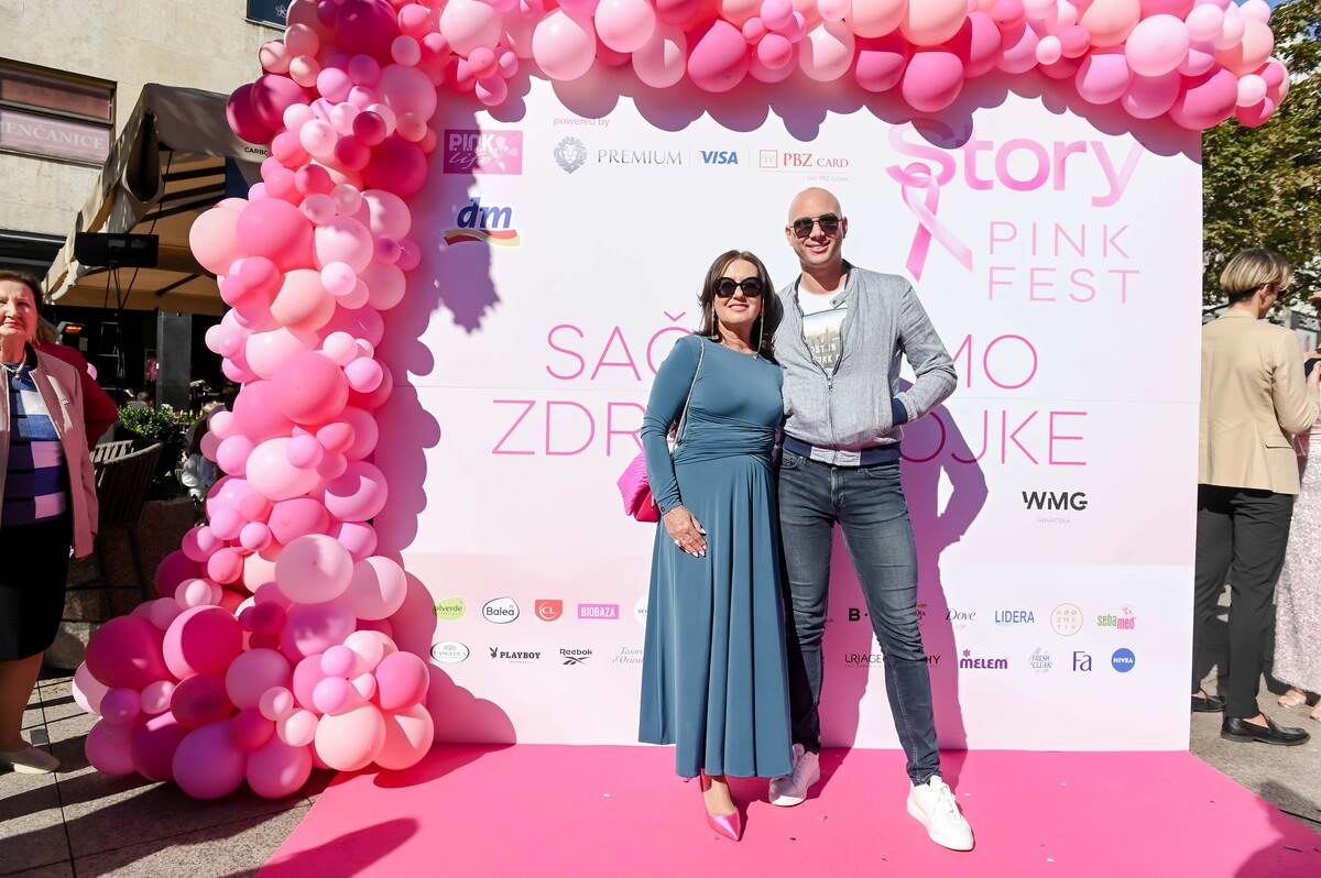 Pink modna pista u srcu Zagreba: Kreacije domaćih dizajnera nosile su junakinje Udruge P.I.N.K. life i poznate osobe