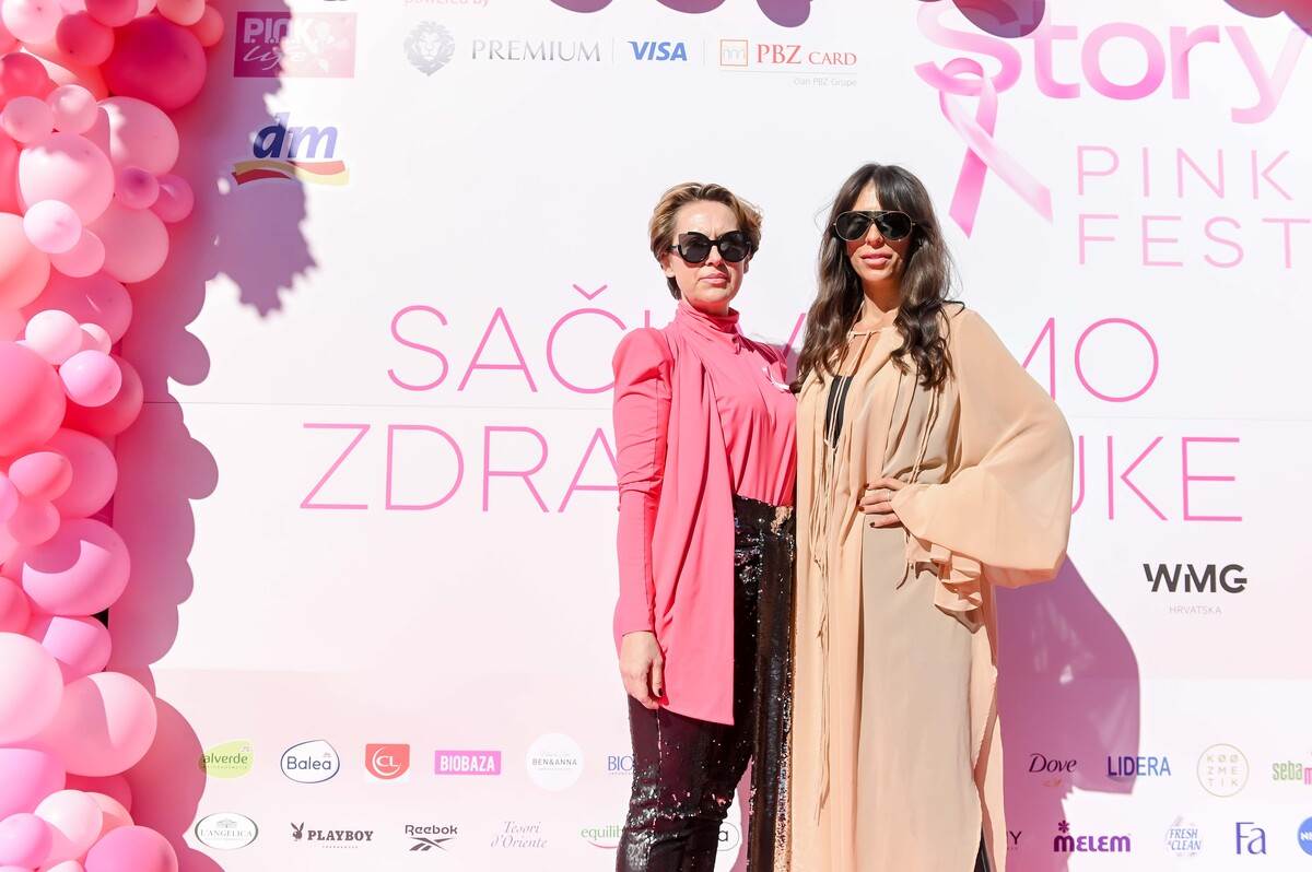 Pink modna pista u srcu Zagreba: Kreacije domaćih dizajnera nosile su junakinje Udruge P.I.N.K. life i poznate osobe