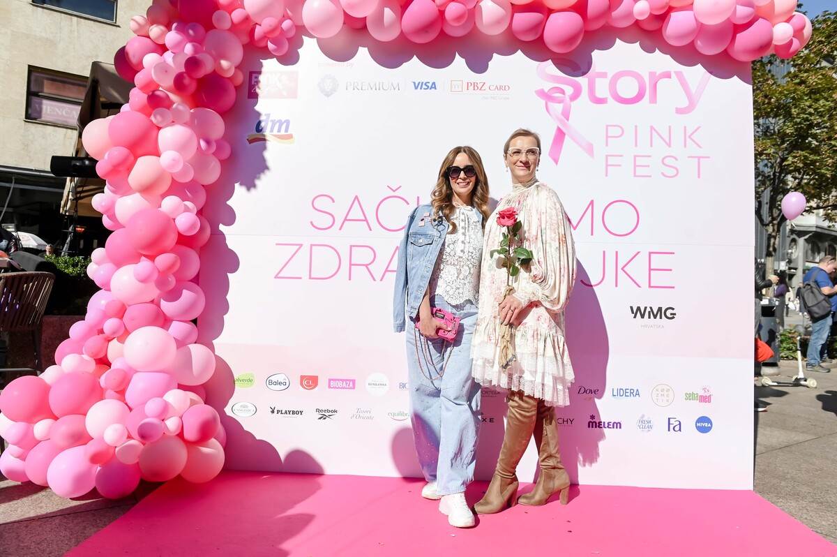 Pink modna pista u srcu Zagreba: Kreacije domaćih dizajnera nosile su junakinje Udruge P.I.N.K. life i poznate osobe