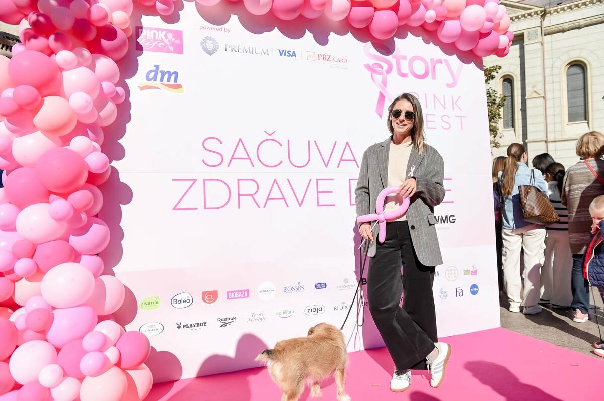 Pink modna pista u srcu Zagreba: Kreacije domaćih dizajnera nosile su junakinje Udruge P.I.N.K. life i poznate osobe