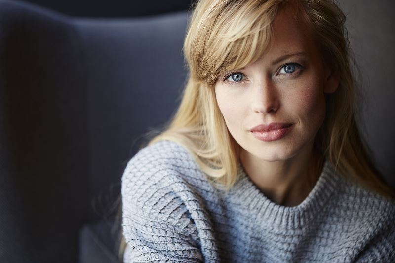 žena zima