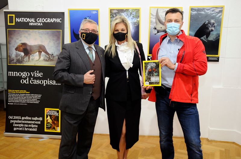 Hrvoje Prćić, gl.urednik National Geographic Hrvatska, Maja Matijaca , brand manager National Geographc Hrvatska i Robert Kakarigi
